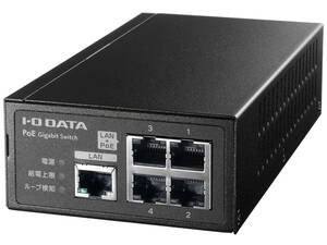  new goods #I-O DATA ETG-POE04 up link port installing PoE correspondence Gigabit switching hub 