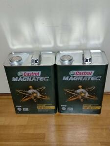 送料無料!!新品■Castrol エンジンオイル MAGNATEC 5W-30 2缶セット API SP 部分合成油 4L 匿名配送 マグナテック 