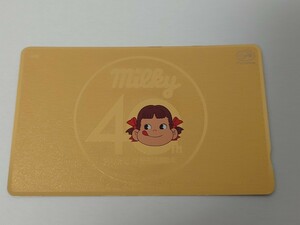 [ unused / present condition goods / including in a package possibility K058] Fujiya Peko-chan milky 40 anniversary telephone card 50 times / telephone card present condition goods long-term keeping goods 