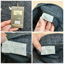 新品 未使用 GIORGIO ARMANI アルマーニ パンツ ズボン 長ズボン メンズ W33 L34 チェック ロゴ ボトムス _画像6