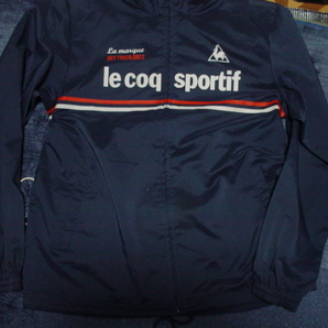 le coq sportif： ルコック： QB５７３０５１B ： ナイロンジャケット：Lサイズ：紺系の画像7
