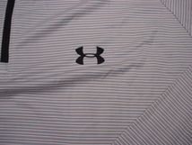  UNDER ARMOUR： アンダーアーマー ： ハイネック長袖半ジップシャツ：　XLサイズ：グレー系：メンズ_画像4