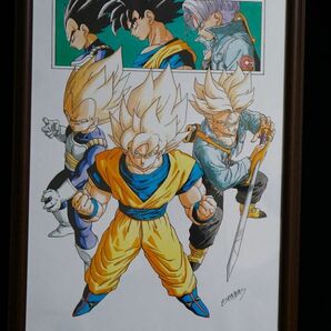 【 鳥山 明の世界 ドラゴンボール 会場限定 ピンズ チラシ オリジナル画コピー まとめて 計１９点 】の画像8