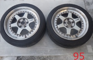 希少◆Racing Beat◆アルミホイール◆17×8.0JJ◆5穴◆PCD 114.3◆OFF 35◆2本◆95