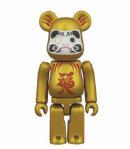 BE@RBRICK 100% ベアブリック 達磨 金パール メディコムトイ MEDICOMTOY 正規品 未使用品 ソラマチ 限定 レア_画像4