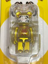 BE@RBRICK 100% ベアブリック 達磨 金パール メディコムトイ MEDICOMTOY 正規品 未使用品 ソラマチ 限定 レア_画像2