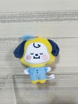 BT21 ぬいぐるみ ベビー マスコット キーチェーン BTS チミー CHIMMY ジミン JIMIN カラビナ くじ ハート パープル MANG J-HOPE_画像3