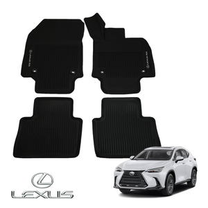 UKレクサス純正 ラバーマット ラバーフロアマット 1台分 右ハンドル車用 LEXUS NXロゴ入 LEXUS NX250/NX350/NX350h/NX450h 全グレード対応