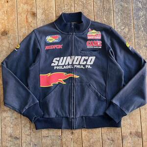 BATES製 SUNOCO スウェット レーシングジャケット ベイツ ブルゾン スノコ ジャケット ドライバーズ ヘビーウェイト