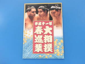 平成11年 春巡業 大相撲 パンフレットプログラム/横綱 貴乃花 若の花 曙 千代の富士/平成十一年日本相撲協会希少グラビア写真集