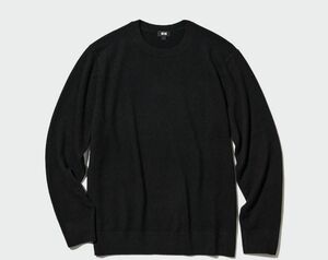 カシミヤ クルーネックセーター【新品・未使用】 UNIQLO カシミヤ100%（送料無料）