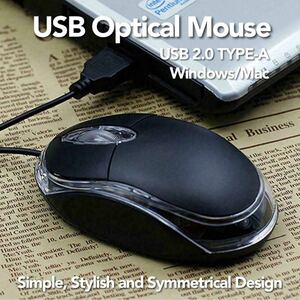 USBマウス 有線 光学式 USB Wired Optical Mouse #3 在宅勤務 テレワーク リモートワーク 遠隔授業 リモート授業