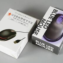 USBマウス 有線 光学式 赤2個 青2個 合計4個のセット Optical Mouse #1 在宅勤務 テレワーク リモートワーク 遠隔授業 リモート授業_画像2