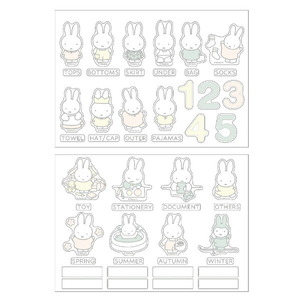 ミッフィー miffy インテリアステッカー （カラー）