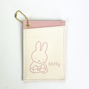  Miffy miffy both sides pass case ( Miffy .. floral print ) pink IC card ticket holder made in Japan 