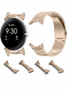 Google Pixel Watch Adapter 20 мм 4 пикселя Watch watch ремень ремень ремень ремень Регуляция. Инчазатор розовый золото розовое золото