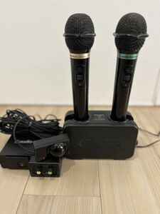 動作確認済みaudio-technica 赤外線ワイヤレスマイクセット ②AT-CR700、AT-CLM700 2本、DWC-1000