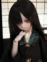 【小桜はうす】DDH-10 セミホワイト肌◆カスタムヘッド◆アイ2種&ウィッグ&衣装付き　ソフビ/レジン盛り_画像5