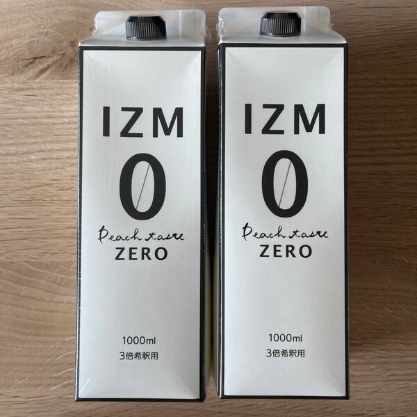 IZM 【ZERO】 酵素ドリンク ピーチテイスト 0キロカロリー 1000ml ２本セット　イズム ゼロ 3倍希釈 