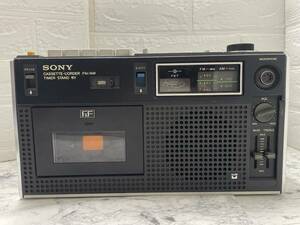 ソニー SONY CF-1900 FM/AM２バンド アンティーク ラジオカセットレコーダー 昭和レトロ 作動品 ジャンク