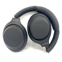 【4799】SONY ソニー WH-1000XM4 ブラック 黒 007-AH0242 ノイズキャンセリング ワイヤレス Bluetooth ヘッドホン 動作確認済み ケース付き_画像2