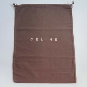 〔セリーヌ〕37×56cm 保存袋 巾着袋 布袋 保管袋 CELINE 正規品 たて長 （0054)