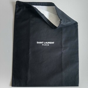 〔イヴ サンローラン〕33×44cm バッグ保存袋 巾着袋 布袋 SAINT LAURENT 正規品 ブラック （0068)