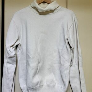 ワーカーズ WORKERS RAF セーター ハイネック コットンニット RAF Sweater Sサイズ ホワイト