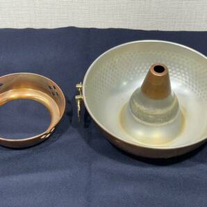 （Ｍ496）鍋 銅しゃぶ鍋 26cm 調理器具 銅 メッキ しゃぶしゃぶ鍋 両手鍋 蓋付きの画像9