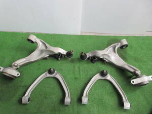 CKV36 Nissan Skyline coupe 370GTSP front lower arm upper arm left right 4 point set used *060229rs