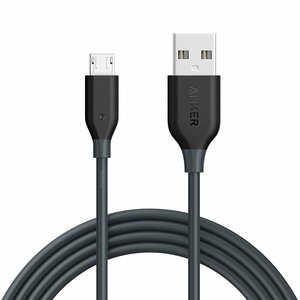 Anker PowerLine Micro USB ケーブル 【急速充電・高速データ転送対応】Galaxy Xperia Android各種 その他USB機器対応(グレー