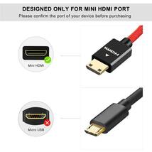 ANNNWZZD ミニHDMI 変換, Mini HDMI 変換 ミニHDMI 変換 Mini ノートパソコン、カメラなどに対応した3D 4K 1080P_画像2