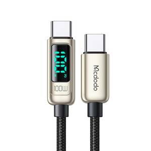 Mcdodo USB-C to USB-Cケーブル PD 100W急速充電 出力スクリーン表示 E-markerチップ 高速データ転送 i-Phone15ケーブル 亜鉛合金シェル