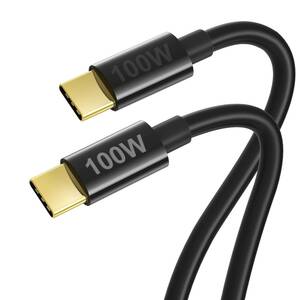 【2023最新型】両端タイプc ケーブル USB Type C ケーブル cタイプ ケーブル 100W 5A PD QC 4.0対応 急速充電 高速データ転送