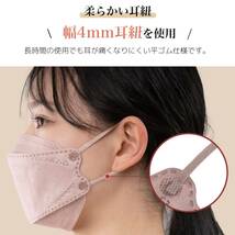 [Kenichi] マスク 不織布 立体 立体マスク 大人用 ふつうサイズ 50枚入 KF94 カラーマスク 四層構造 耳が痛くならない 血色マスク_画像7