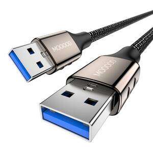 MOGOOD USB 3.0 ケーブル タイプA-タイプA オス-オス (1m), USB to USBケーブル HDDエンクロージャ、カメラ、手書きボード、TV