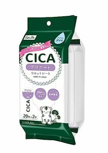レック CICA 水99％ デリケート ウェットシート (20枚×2個) トイレに流せる/日本製/整肌成分 ツボクサエキス配合