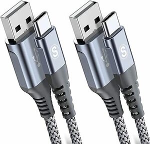 USB Type C ケーブル【1m+2m/2本セット】Sweguard USB-A & USB-C ケーブル【3.1A QC対応 急速充電】 タイプc 充電ケーブルiPhone15 Pro