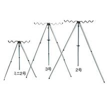 第一精工ロッドホルダー(竿受け) サーフ三脚ステンレス 2号 釣り シルバー_画像2
