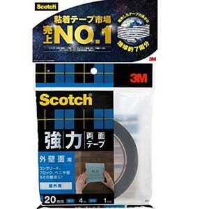 3M スコッチ 強力両面テープ 外壁面用 20mm×4m SKB-20