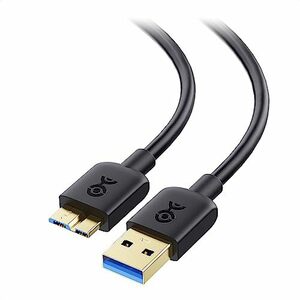Cable Matters マイクロUSBケーブル Micro USB 3.0ケーブル USB Micro Bケーブル 3m HDD/SSD外付けドライブ対応