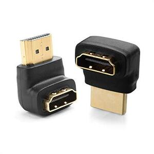 Cable Matters HDMI L字 アダプタ HDMI変換アダプター 90°と270° 角度変更 4K解像度 HDR対応 2個セット HDMI オス メス