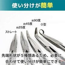 トップ工業　（ＴＯＰ）　ミニラジオペンチ　先端3ｍｍ　ギザ無　バネ付　針金0．16～1．2ｍｍ切断可能　リードペンチ　ステンレス　精密作_画像3