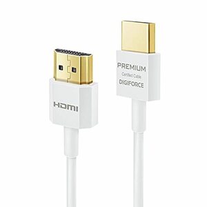 デジフォース プレミアムハイスピードHDMIケーブル 【HDMI2.0】 0.9m / 4K60Hz・HDR 対応 / 18Gbps /