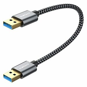 USB 3.0 ケーブル 0.3M 短い SUNGUY USBケーブル タイプAオス- タイプAオス 金メッキコネクタ 5Gbps高速データ転送 USB USBケーブル