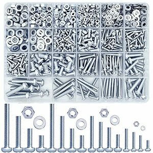 900g ボルトセット マシンネジ ステンレスボルトセット M3 M4 M5 M6 キャップヘッドネジ ナット セット 修理ツール 十字穴付ボルト