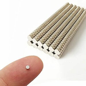 ネオジム 磁石 マグネット 厚さ1 mm、直径2 mm 磁石 強力 小型 300個 ?力 丸型 超小さい 2×1mm 磁石 薄い丸い 冷蔵庫 マグネット