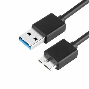 USB 3.0 A-Micro Bケーブル USB 3.0ハードディスクケーブル USB 3.0 to Micro Bケーブル（オスオス）0.5 m ブラック