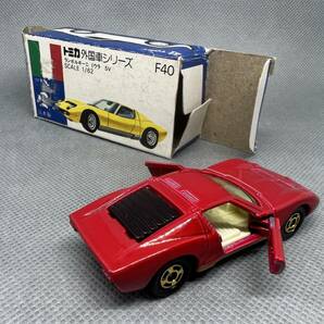トミカ 青箱F40 ランボルギーニミウラSV 日本製の画像8