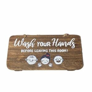 手洗いボード インテリア メッセージボード ドア装飾 可愛い お手洗い　リビング　洗面所